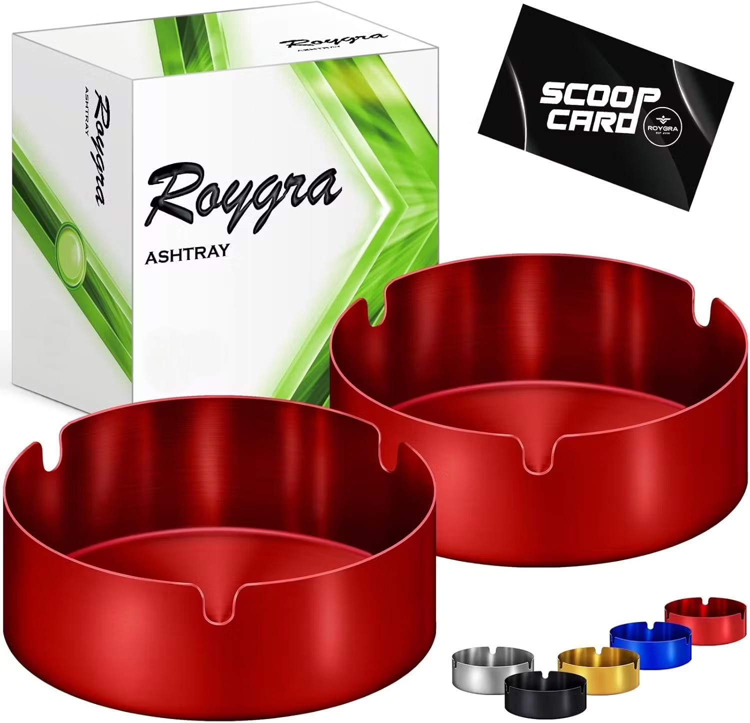 Photograph of product: Roygra Outdoor Ashtray (Red)