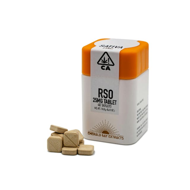 Photograph of product: Emerald Bay - Dream Queen 25mg 40PK RSO Tablets 1000mg - 
