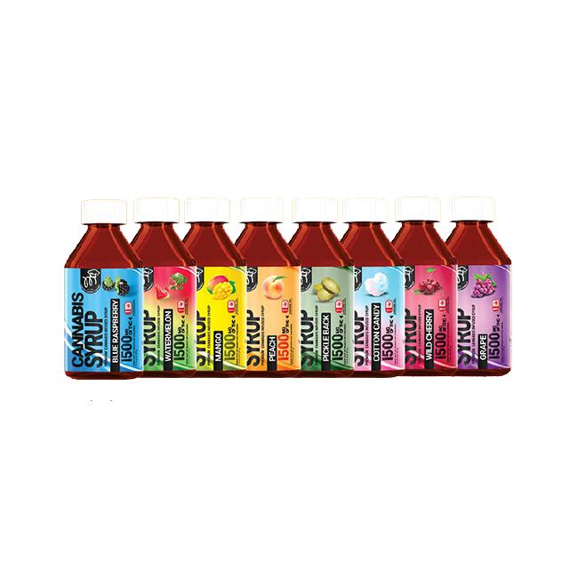 Photograph of product: Korporate Kush Oui'd Infused Syrup Strawberry