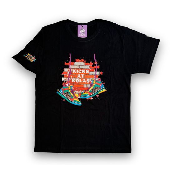 Photograph of product: Kicks Branded T-Shirt Sneakers Black - 