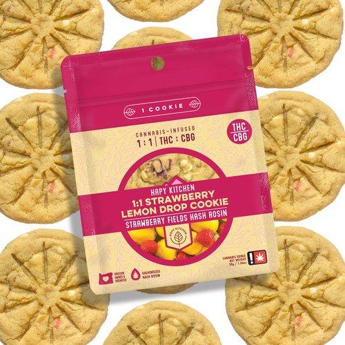 Photograph of product: Hapy Kitchen Cookie: Strawberry Lemon Drop 1:1 TH-oui:CBG