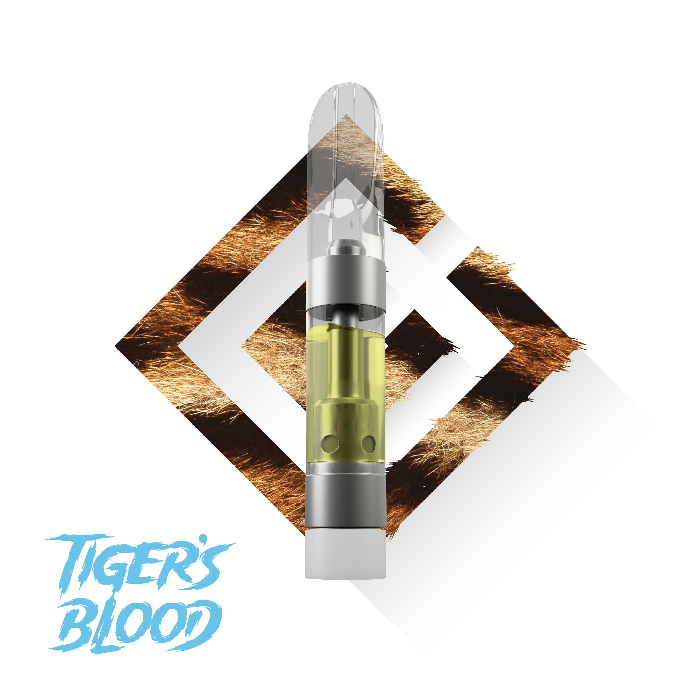 Photograph of product: Cartridge | Crystal Clear | Tiger's Blood [Distillate]