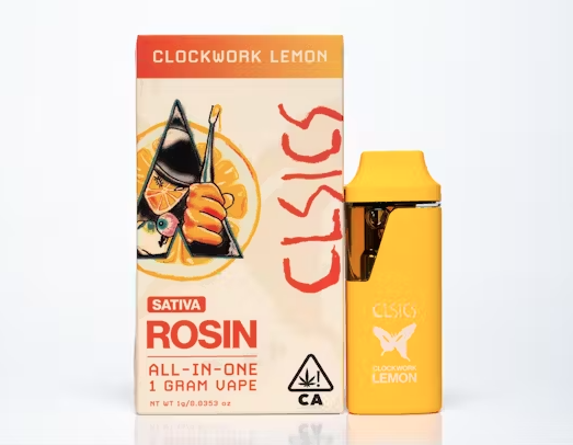 Photograph of product: CLSICS | Clockwork Lemon | Live Rosin All-In-One | 1g