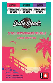 Photograph of product: EXOTIC BLENDZ | 12 PACK | LAZER FUEL  : BOMB SAUCE : DULCE DE UVA | 12G