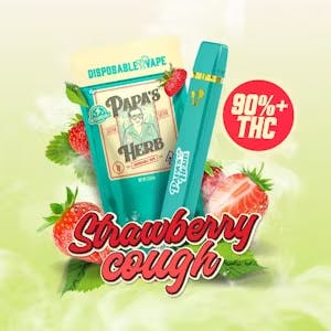 Photograph of product: PAPA'S HERB Strawberry Cough Disposable - 1g