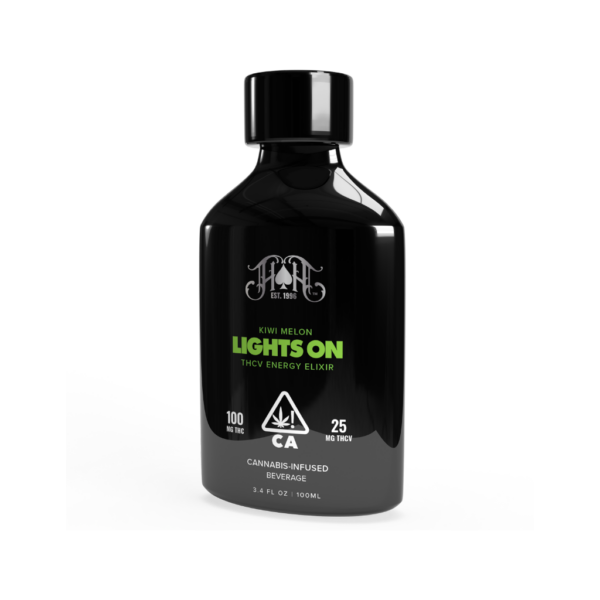 Photograph of product: "Lights On" Kiwi Melon (S) TH-ouiV Energy Elixir 100mg - Heavy Hitters
