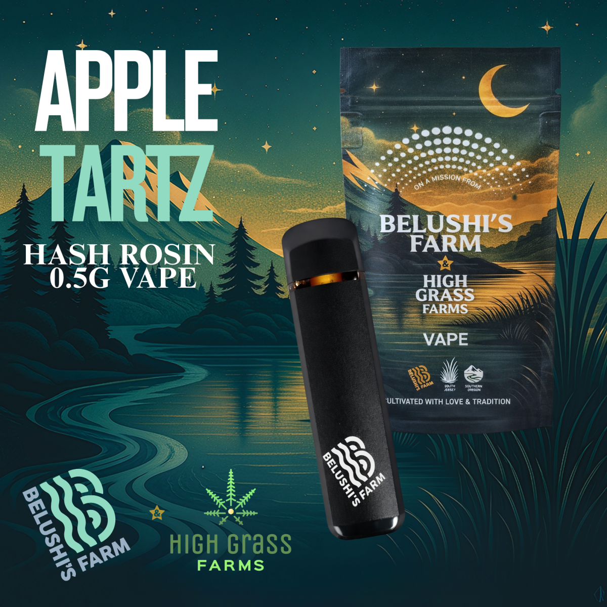 Photograph of product: Apple Tartz .5g Live Rosin Disposable-S