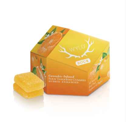 Photograph of product: WYLD - EDIBLE GUMMY - 100MG - HYBRID - SOUR TANGERINE