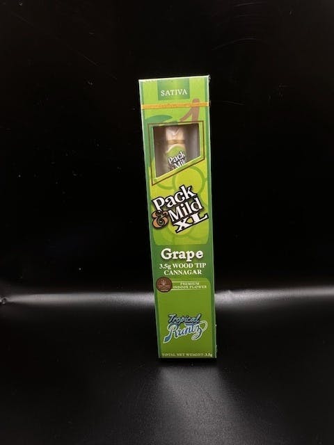 Photograph of product: Pack & Mild XL Cannagar 3.5g Tropical Runtz