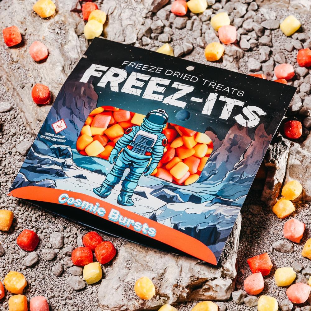 Photograph of product: Cosmic Bursts 100mg (10mg per piece)-FREEZ-ITS