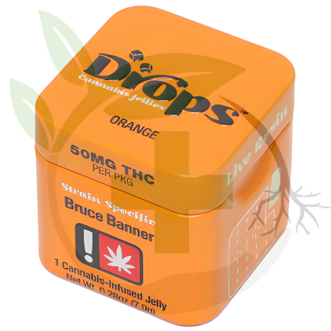 Photograph of product: *Gummy - TF - Drops - 2pc - GLS - Orange