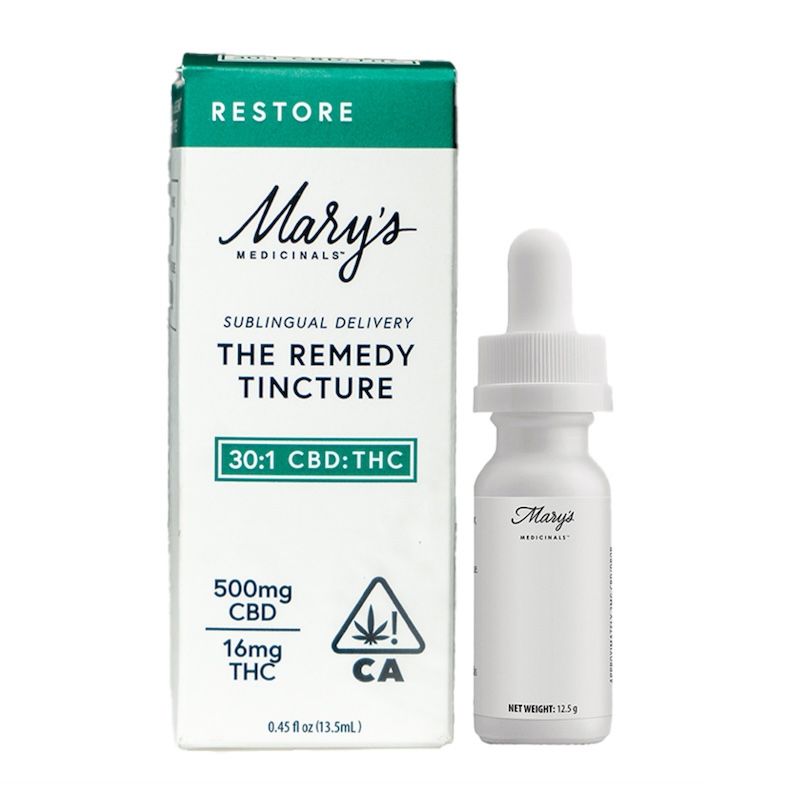 Photograph of product: 30:1 CBD:TH-oui - Remedy (Restore) Tincture - Mary's Medicinals