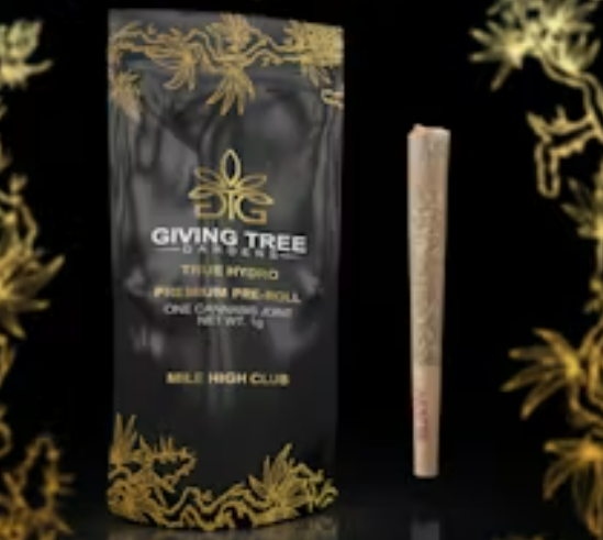 Photograph of product: Giving Tree | Mile High Club | Pre-roll Oui'd