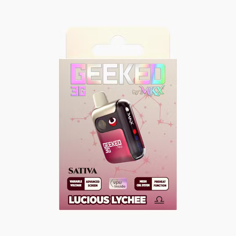Photograph of product: Geeked - 3g Disposable - Lucious Lychee