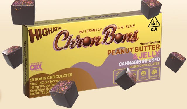 Photograph of product: Peanut Butter & Jelly | Chron Bons | 100mg