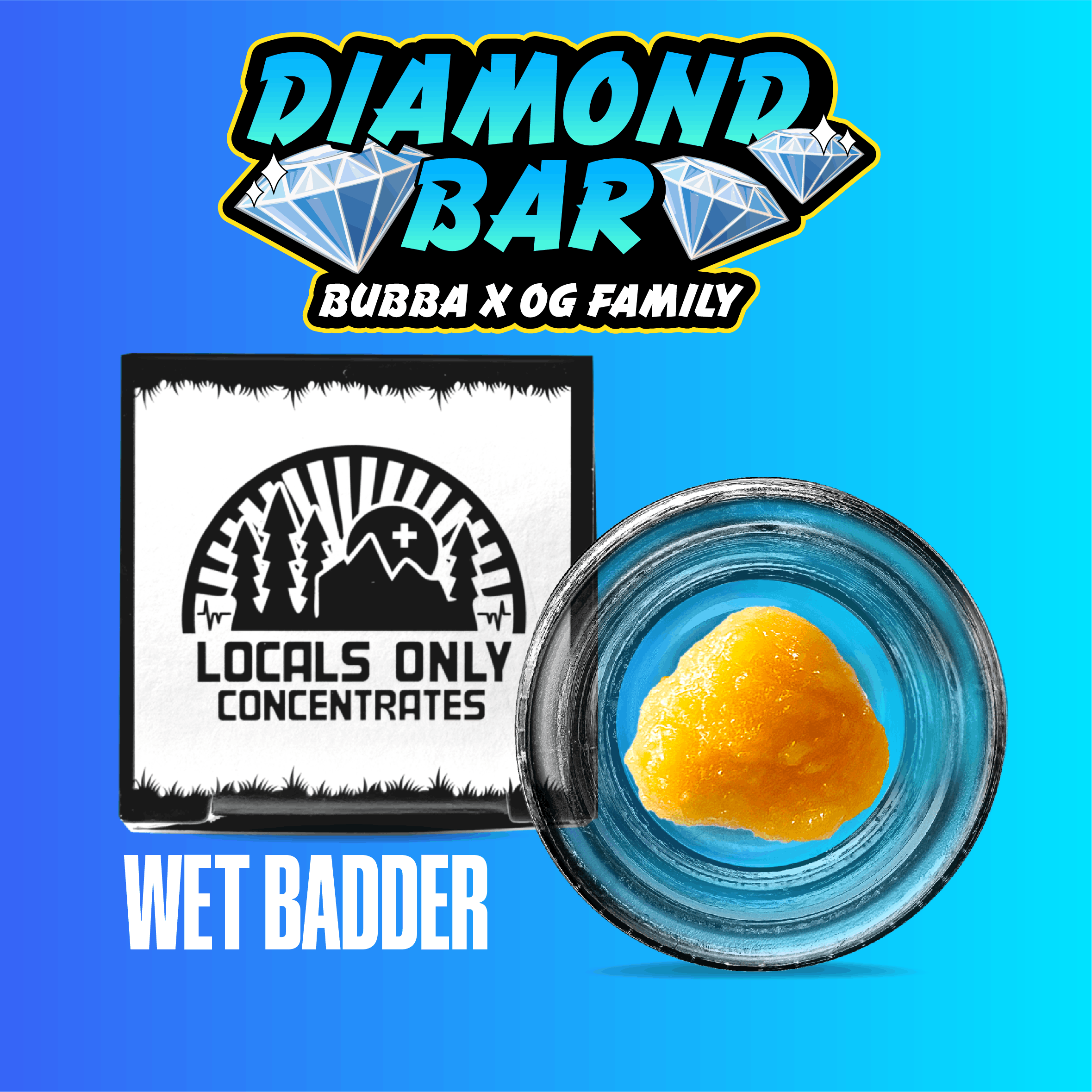 Photograph of Product: Diamond Bar - Wet Diamonds 1g