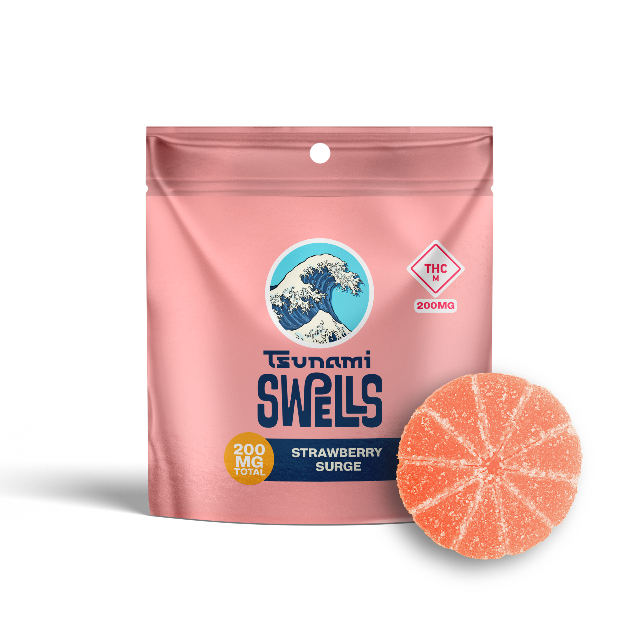 Photograph of product: Tsunami - Swells - Strawberry Surge - 200mg