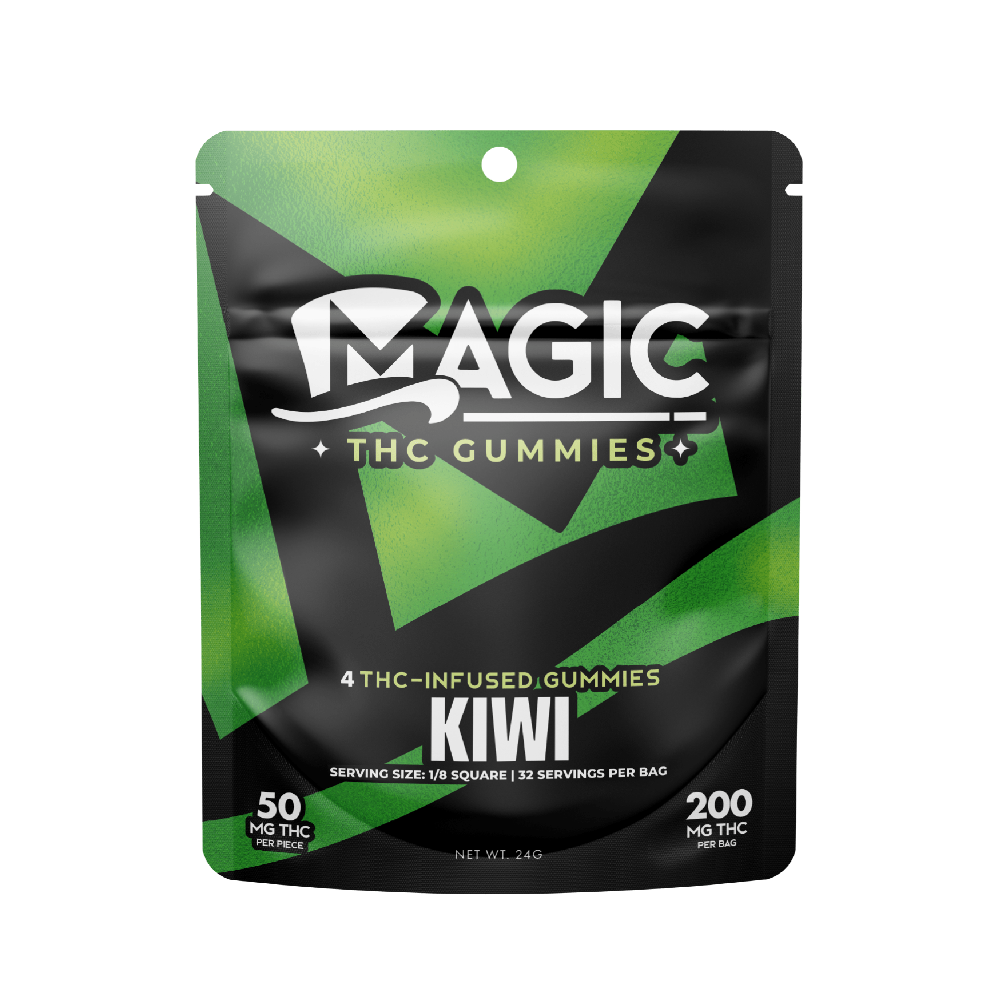 Photograph of product: Magic Kiwi Chews 200mg Rec