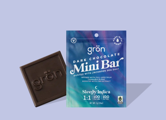 Photograph of product: Dark Chocolate Bar 100mg
