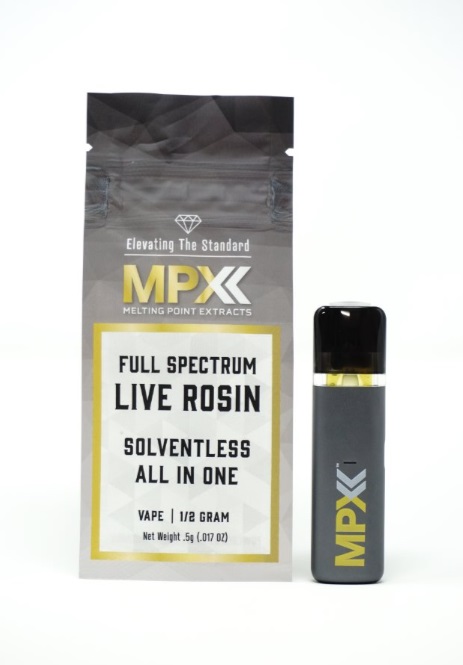 Photograph of product: MPX Lemondary Disposable Rosin Vape 0.5g/