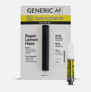 Photograph of Product: Generic AF | Vape | Super Lemon Haze | 1g 510 cart