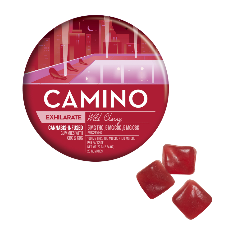 Photograph of product: Camino | Wild Cherry | Gummies | 20pk | 100mg