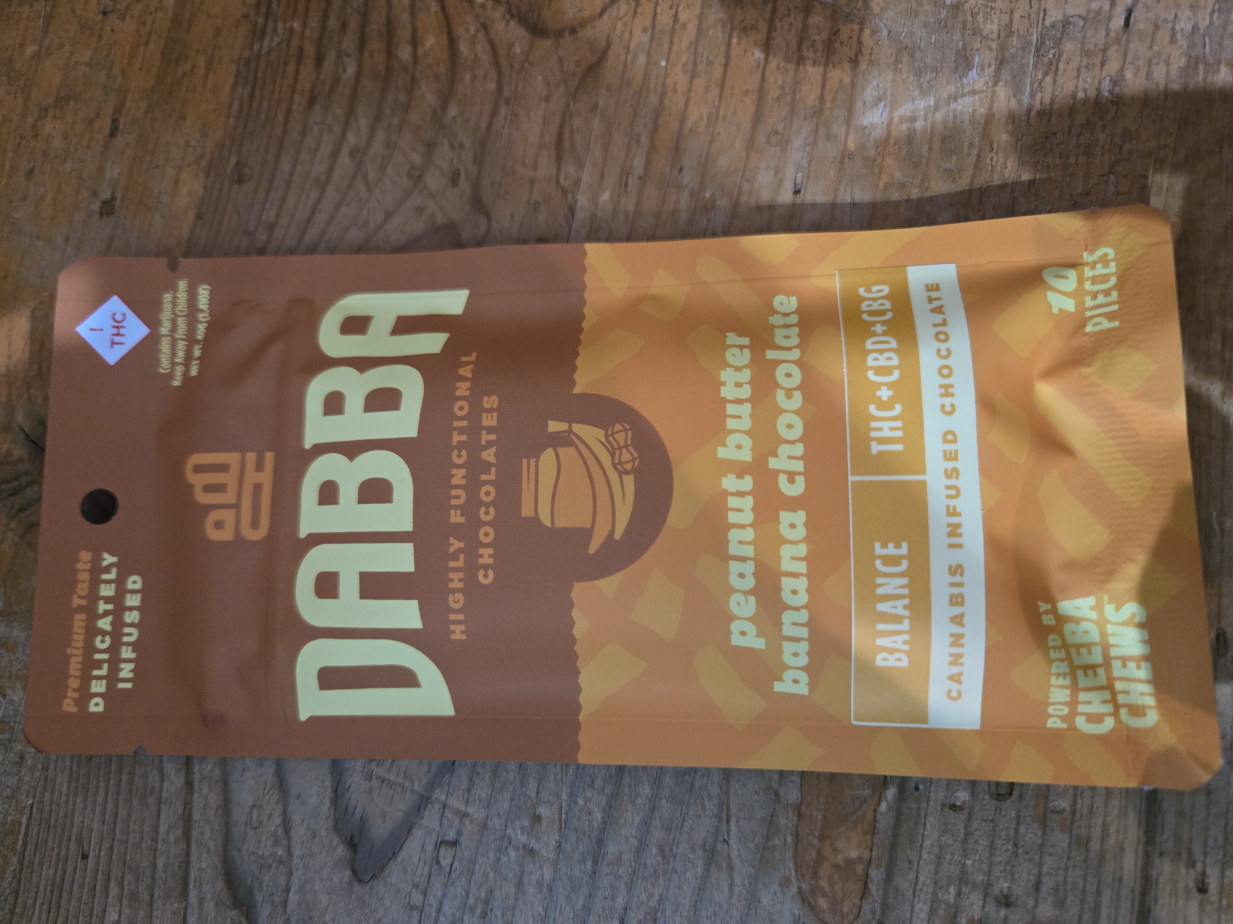 Photograph of product: Cheeba Chews - Peanut Butter Banana Chocolate BALANCE