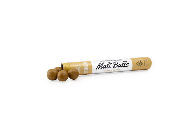 Photograph of product: Peanut Butter Solventless 100mg Malt Balls
