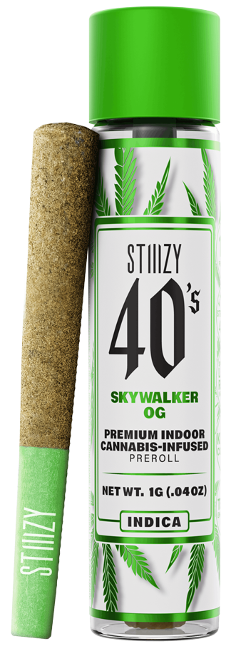 Photograph of product: Stiiizy 40's | Skywalker OG | 1G LR Infused Preroll