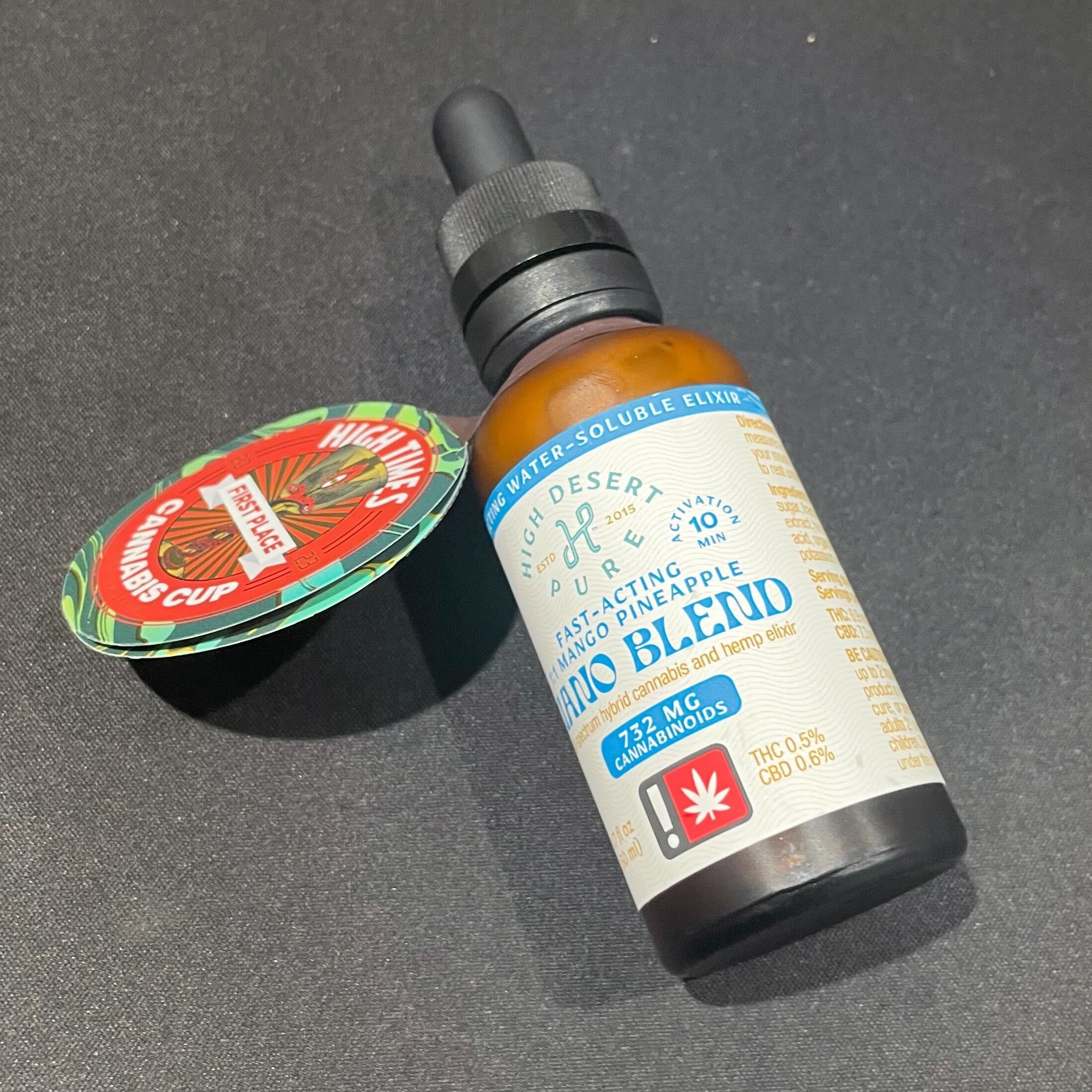 Photograph of product: Tincture 1.7oz Nano Blend Mango Pineapple 1:1 (HDP)