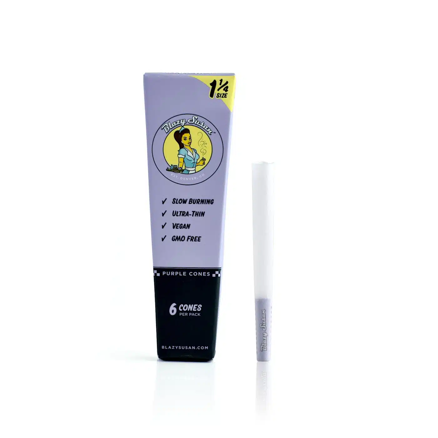 Photograph of product: Blazy Susan | Purple Cones | 1 Size | 6ct