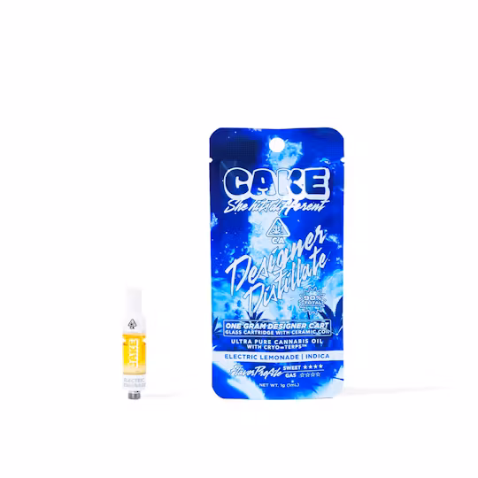 Photograph of Product: Cake | Electric Lemonade - 1g - Indica- Cartridge