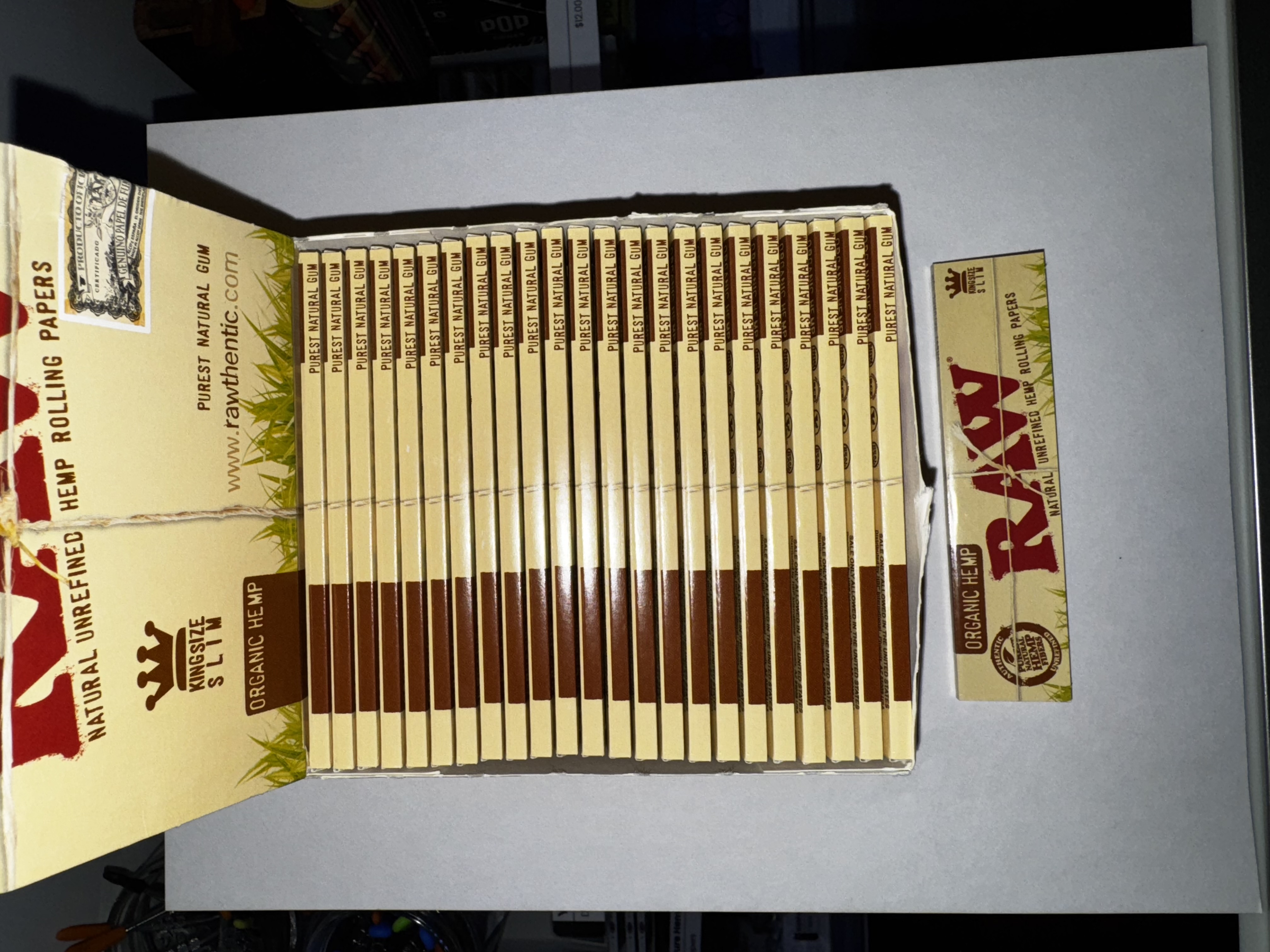 Photograph of product: Raw - CLASSIC ROLLING PAPERS 1 1/4 - Smoking Accessories