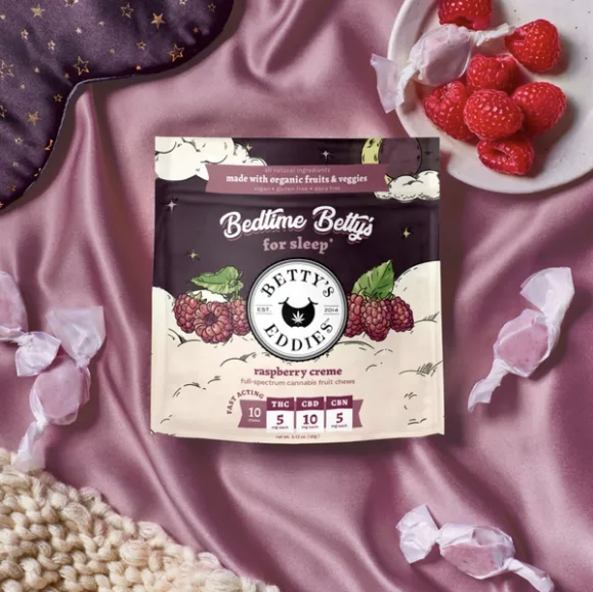 Photograph of product: Raspberry Creme | Chews | 10pk of 5mg*