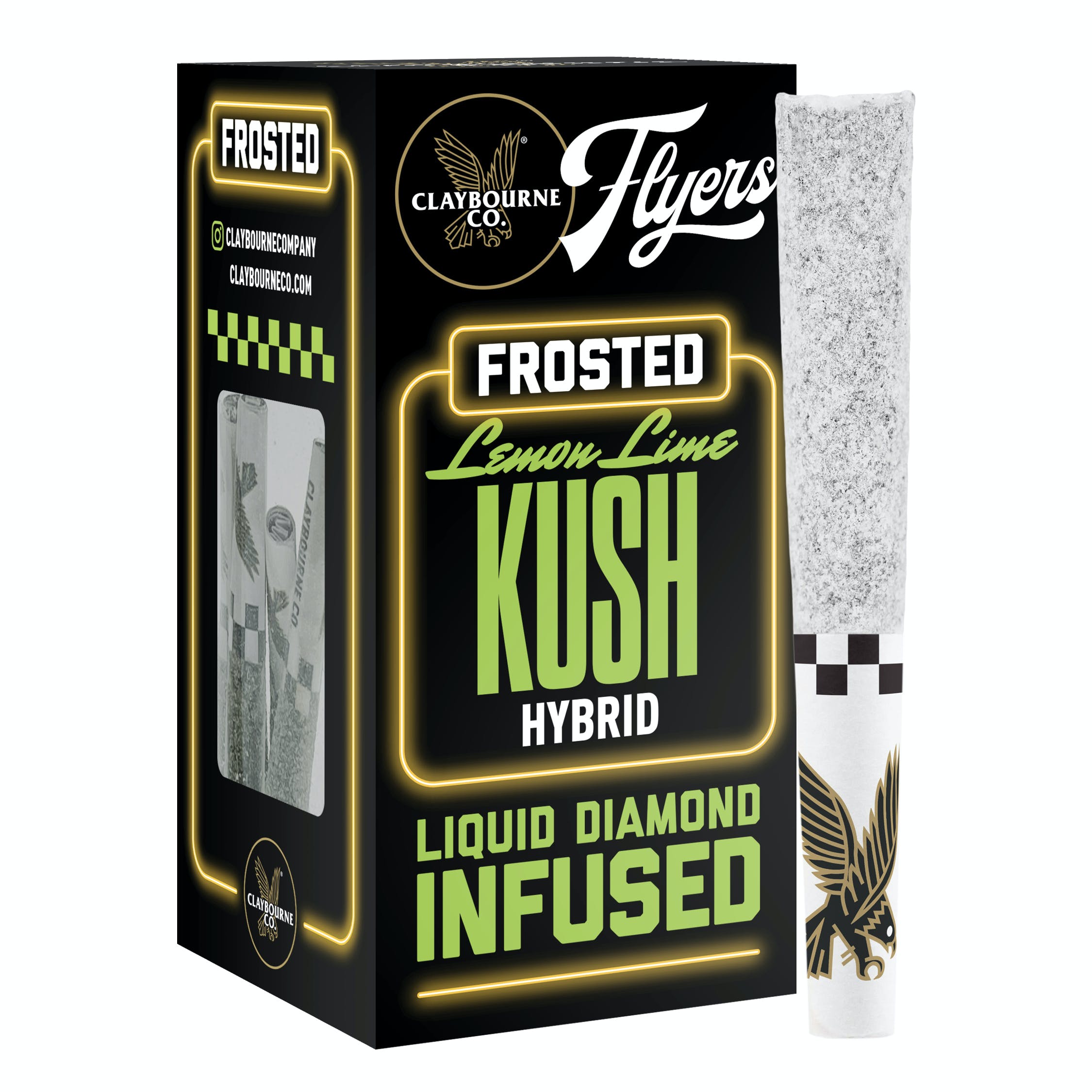 Photograph of product: LEMON LIME KUSH | FROSTED FLYERS - 2.5G (5-PACK)