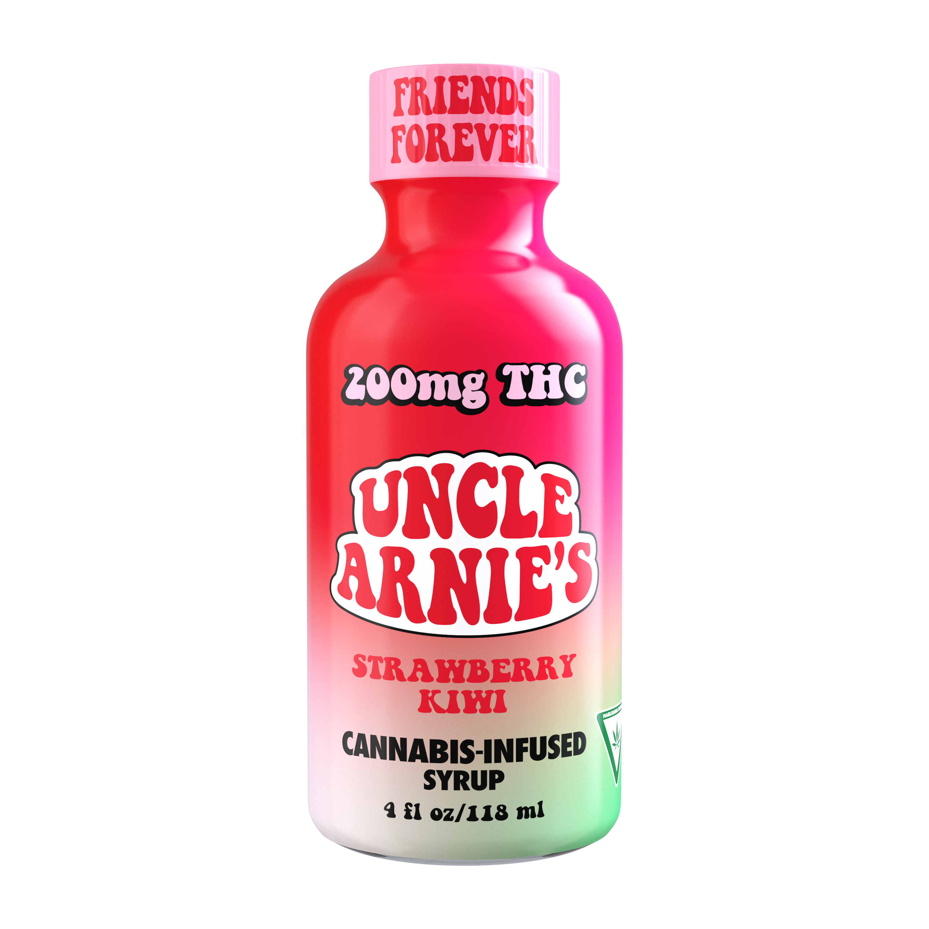 Photograph of product: Uncle Arnie's | Strawberry Kiwi | 200mg Syrup