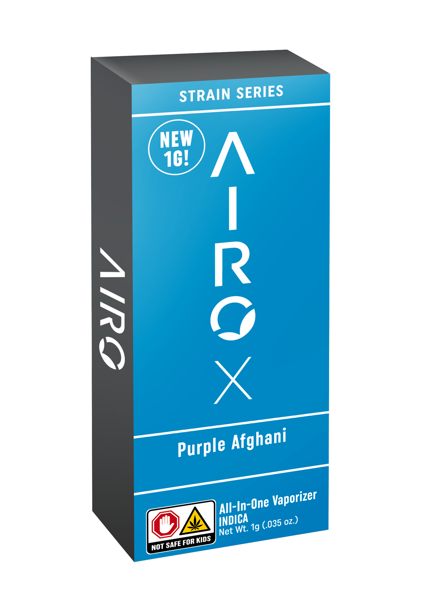 Photograph of product: Airo X Vape Disposable Distillate 1g- Purple Afghani (Strain Series)