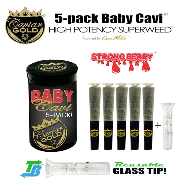 Photograph of Product: Strongberry | 0.5Gx5pk Infused Pre-rolls