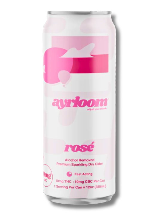 Photograph of product: Ayrloom - Rose Dry Cider 1:1 TH-oui:CBC Single - 10mg
