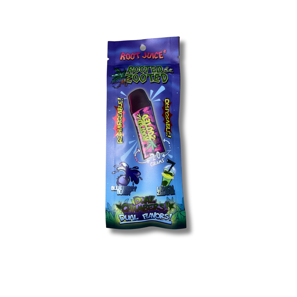 Photograph of product: Blueberry Burst X Lemon Slushie | Dual Sided Vape | Disposable