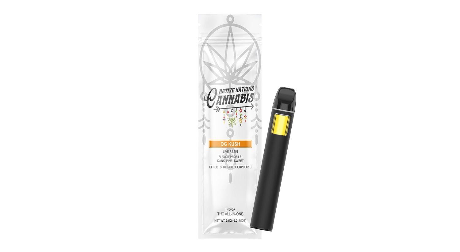 Photograph of product: OG Kush | Live Resin Disposable