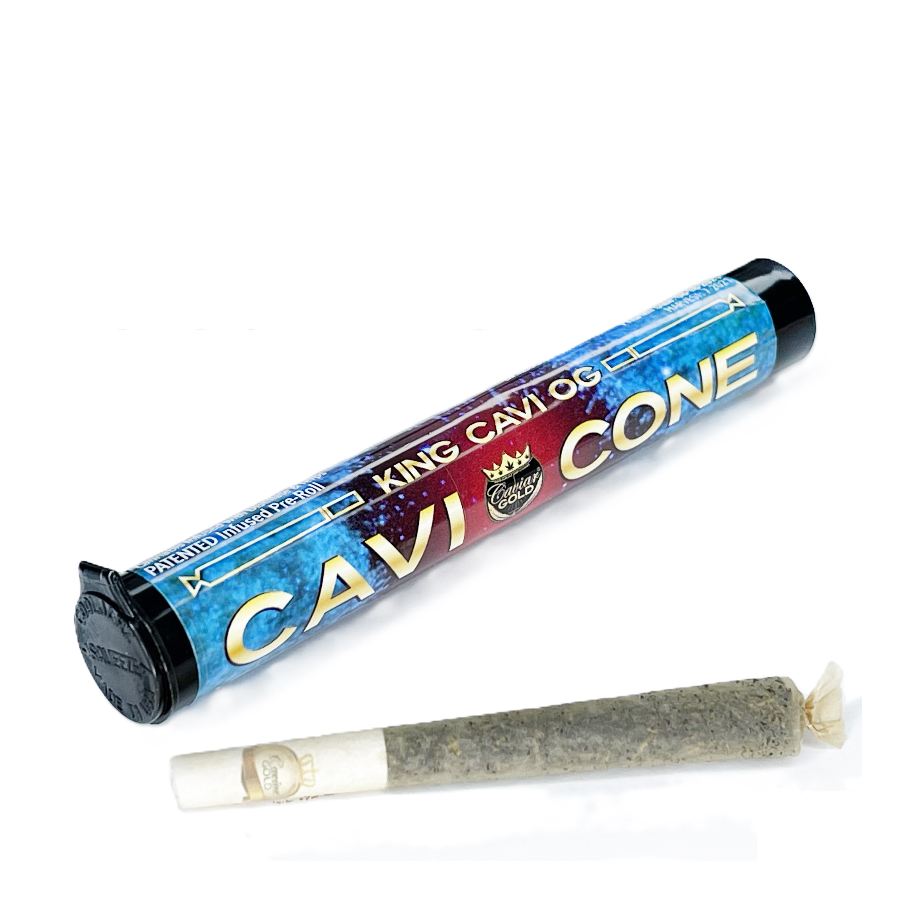 Photograph of product: King Cavi OG Infused Pre-Roll | 1.5g | Cavi Cone