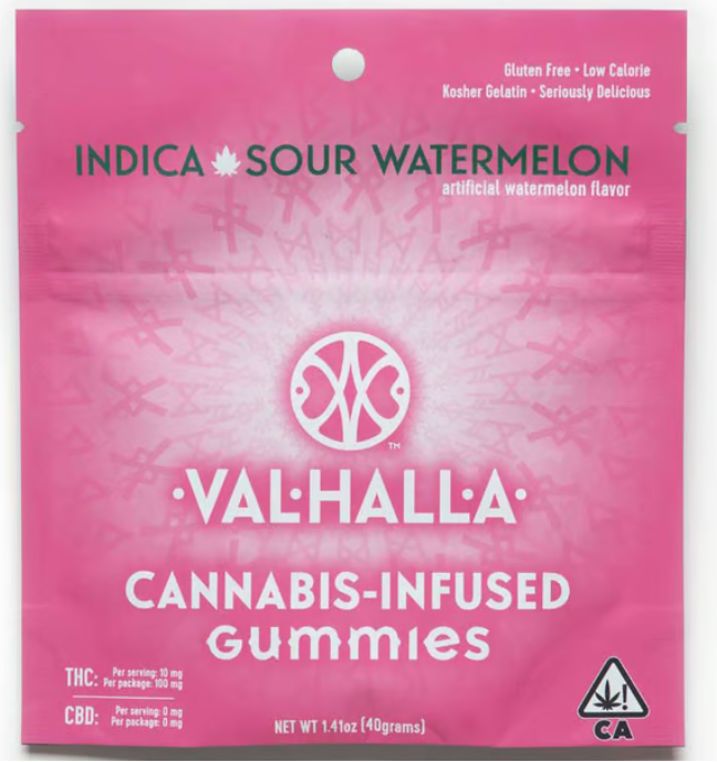 Photograph of product: [REC] Valhalla | Sour Watermelon | 100mg Soft Chews