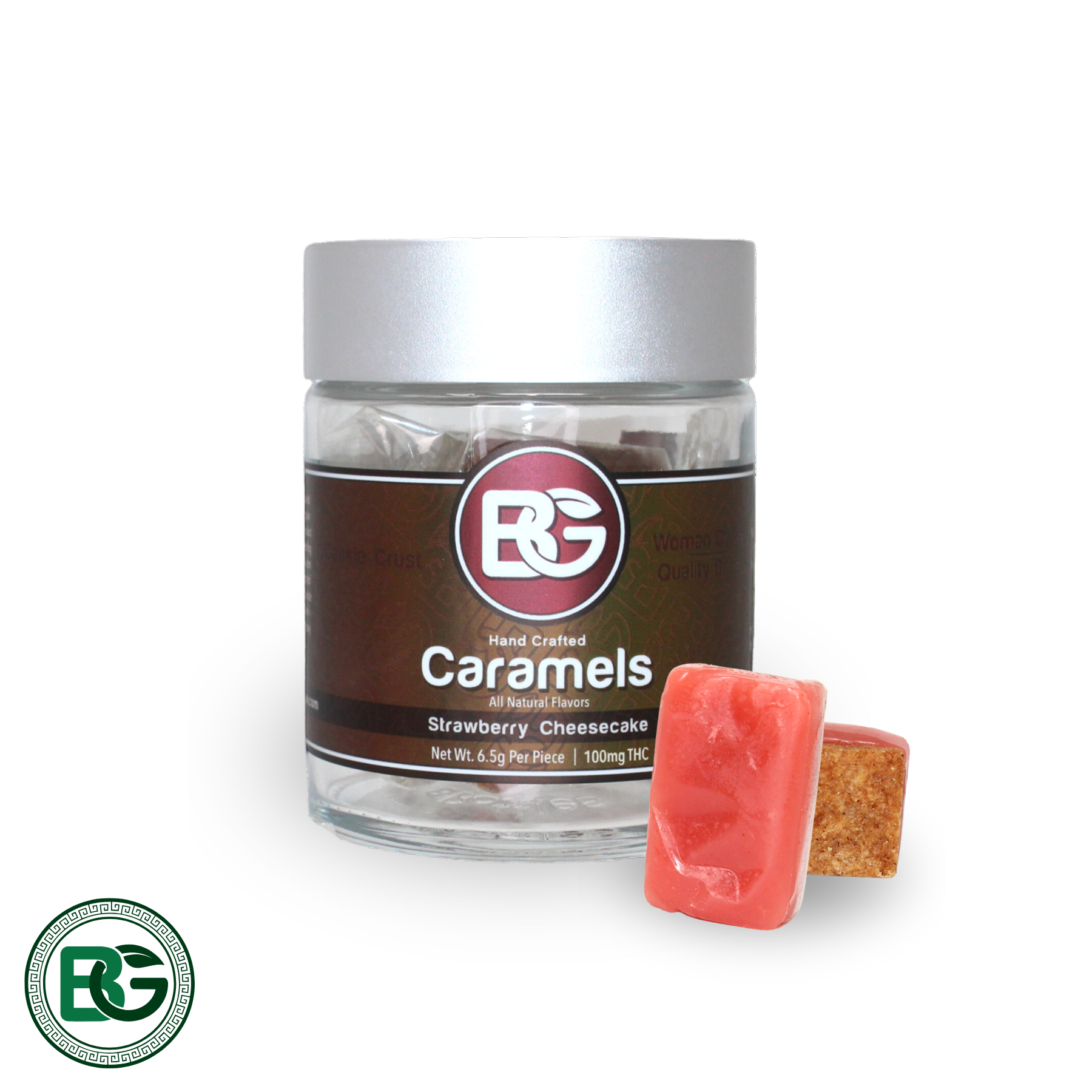 Photograph of product: Strawberry Cheesecake Caramel 100mg (20mg ea | 5-Pack)