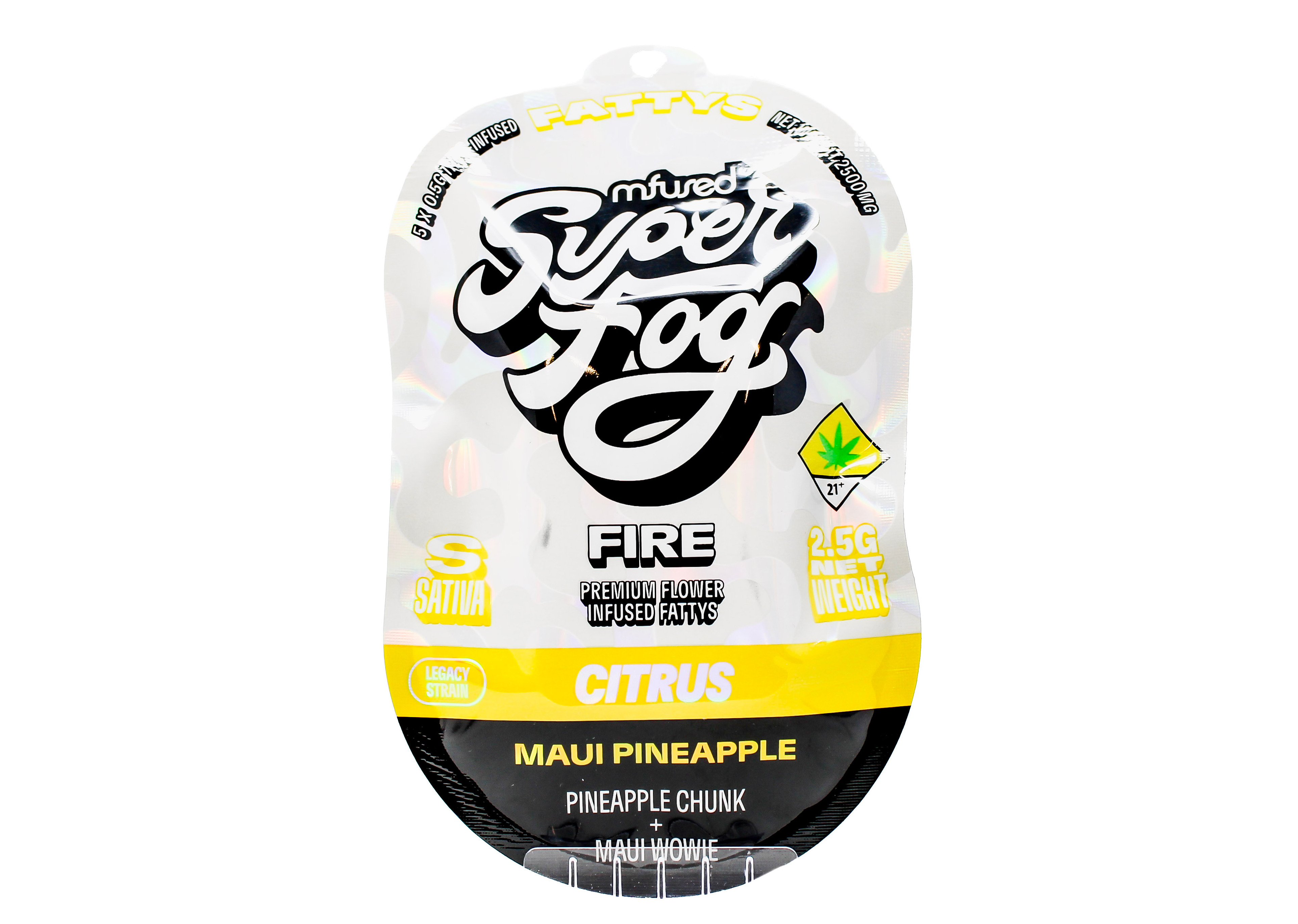 Photograph of product: MFD Maui Pineapple 5pk Infused Preroll 46533