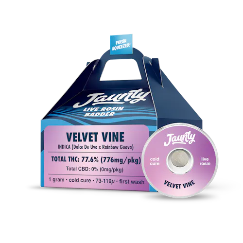 Photograph of product: Velvet Vine Live Rosin Badder
