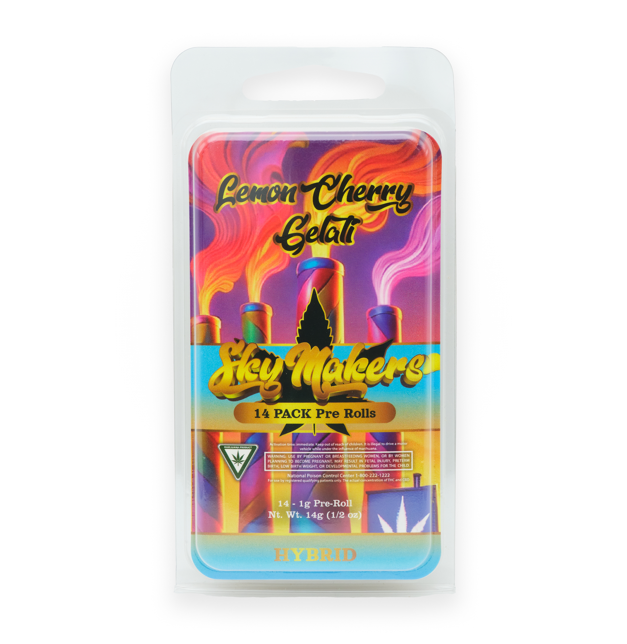 Photograph of product: Lemon Cherry Gelati | 14 x 1G Preroll Pack