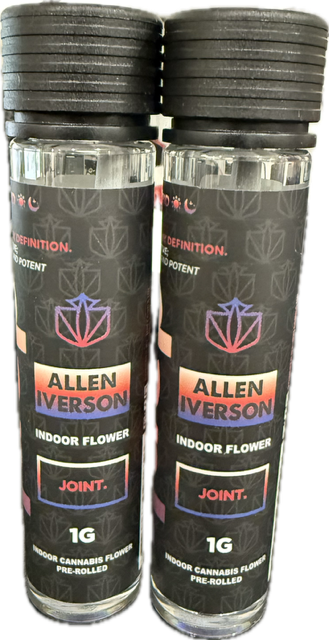 Photograph of product: Dank | Preroll | Allen Iverson | 1g | Hybrid | 28.90% TH-oui