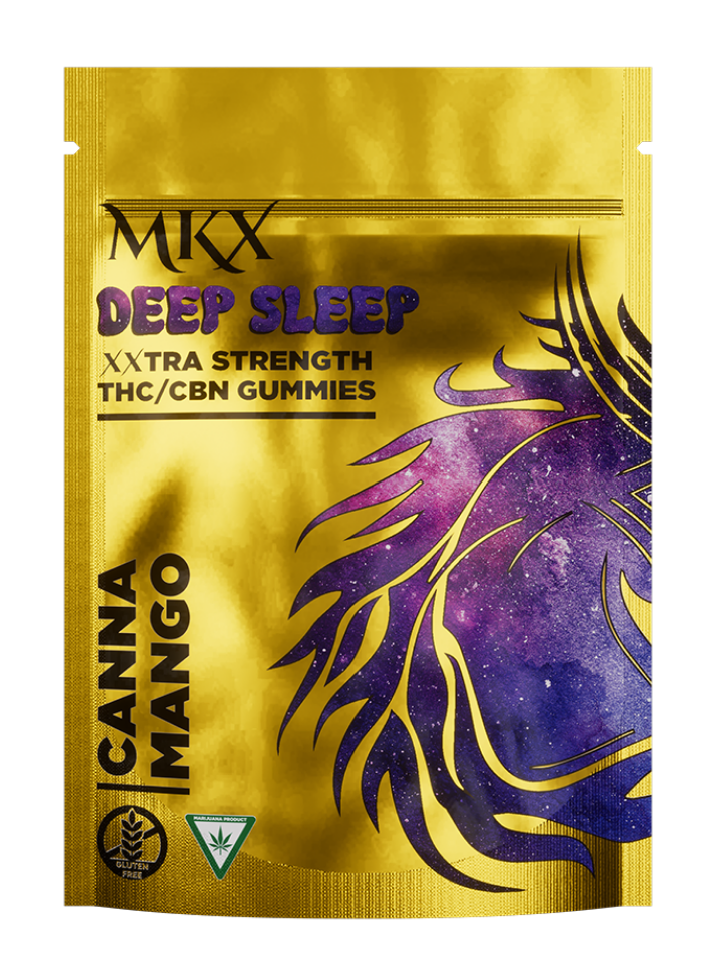Photograph of product: MKX - 200mg Deep Sleep TH-oui/CBN Gummies - Ganja Grape