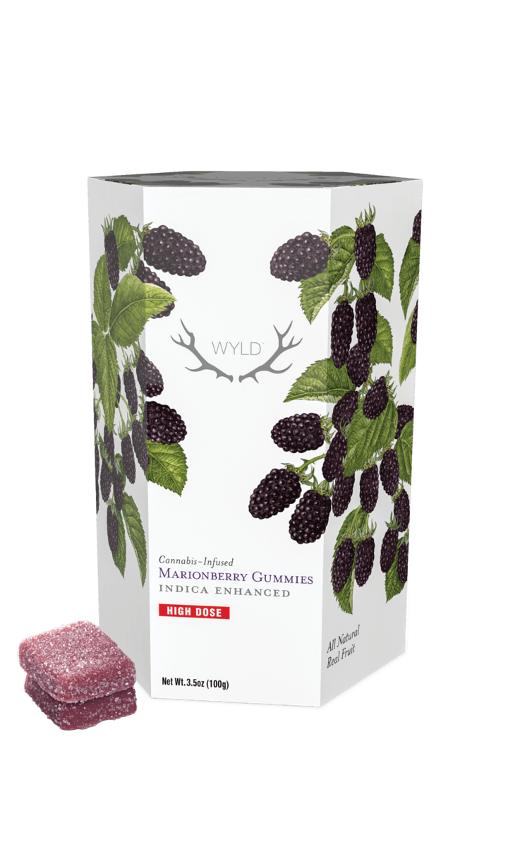 Photograph of product: 1000mg Marionberry High Dose Gummies 20pk